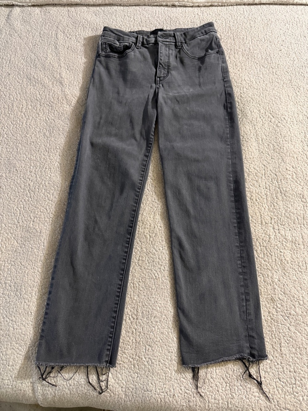 Buckle Black Fit No 35 Women's Cropped Straight Leg Jeans - Charcoal Gray 30X28